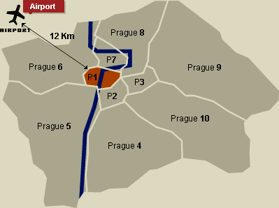 Map of Prague